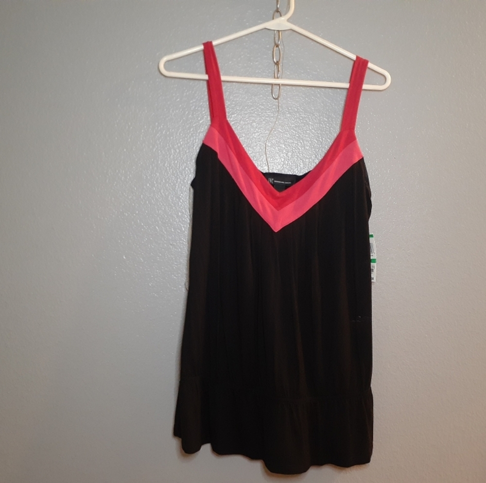 Red and black tank top